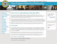 Tablet Screenshot of newenglandreformedfellowship.org
